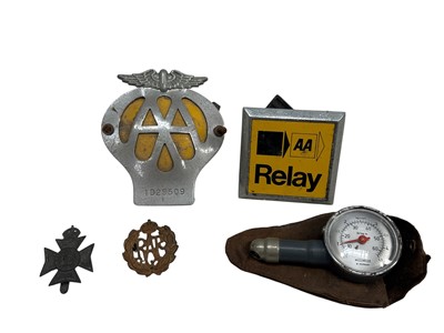 Lot 121 - A WWII RAF cap badge and one other for the...