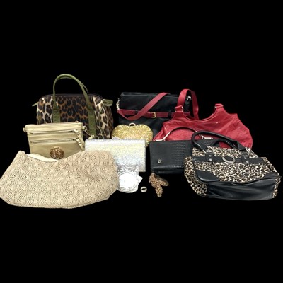 Lot 127 - A selection of handbags and two items of...