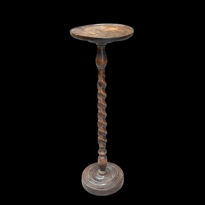 Lot 137 - A barley twist plant stand, 93cm tall.
