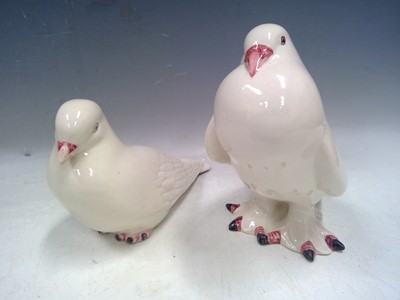 Lot 166 - Two Portuguese Ceramic Doves. The Standing...