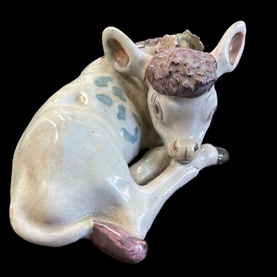 Lot 172 - A vintage Basil Matthews recumbent calf,...