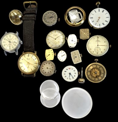 Lot 185 - A selection of watch inners and a working...