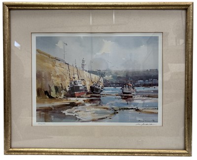 Lot 187 - Ray BALKWILL (1948), 'St Ives Harbour', print,...