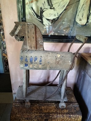 Lot 212 - Naive toy horse