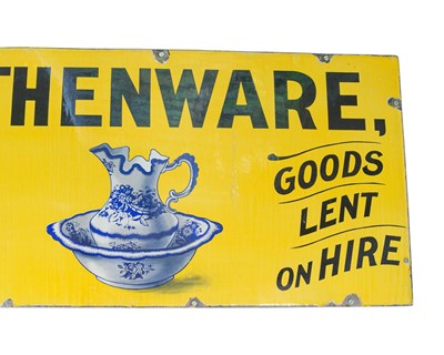 Lot 15 - A W.B. Cooper Lowestoft enamel advertising sign.