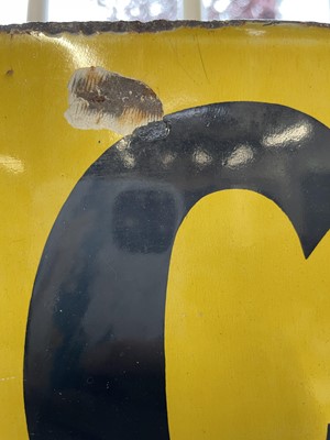 Lot 15 - A W.B. Cooper Lowestoft enamel advertising sign.