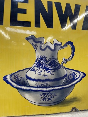 Lot 15 - A W.B. Cooper Lowestoft enamel advertising sign.