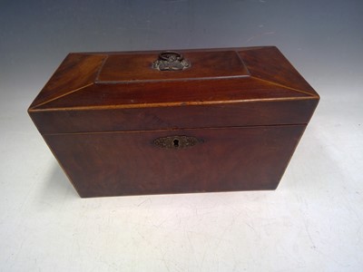 Lot 193 - A Georgian, Flame Mahogany Sarcophagus...