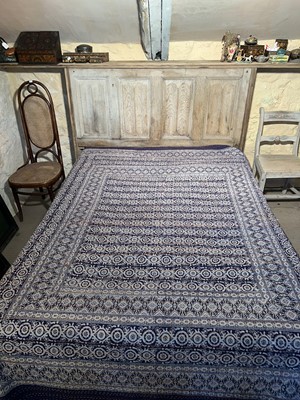 Lot 345 - Headboard and Counterpane