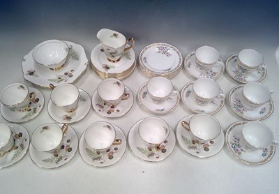Lot 209 - Various part Tea Services. Aynsley, Royal...