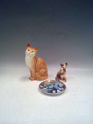 Lot 37 - A Vintage Beswick Cat, Two Goebel Cats and a...