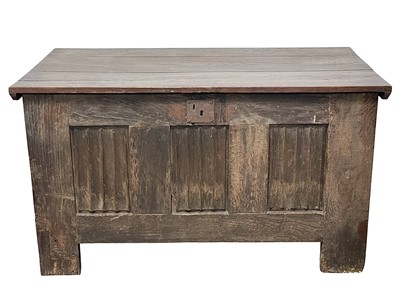 Lot 916 - An oak coffer.