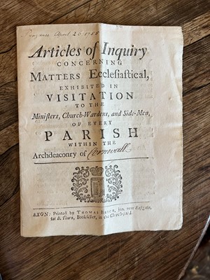 Lot 388 - Articles of Inquiry