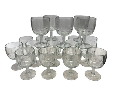 Lot 58 - Glass goblets, a large quantity of...