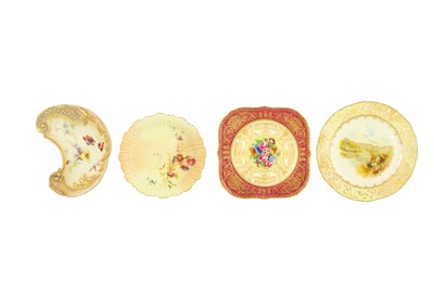 Lot 409 - A Royal Worcester plate handpainted by Jack Stanley.