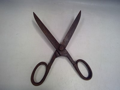 Lot 12 - A Large Pair of Tailor's Shears. G& J Morton...