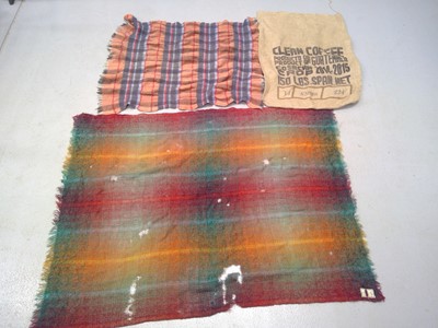 Lot 54 - A Vintage Mohair Throw, a Car Blanket and a...