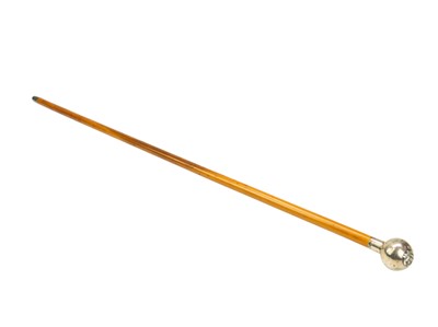 Lot 284 - A silver mounted swagger stick, Duke of Cornwall light infantry.