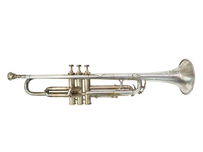 Lot 314 - A Czechoslovakian 'Broadway' silver plated trumpet.
