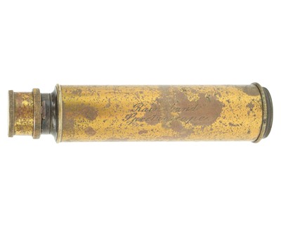 Lot 214 - A brass pocket spectroscope signed John Browning, Strand London.
