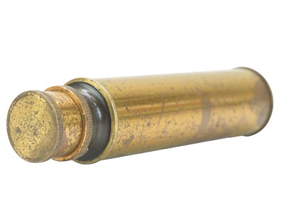 Lot 214 - A brass pocket spectroscope signed John Browning, Strand London.