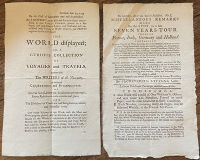 Lot 395 - (Sacheverell Stevens) Printing Proposal for Subscribers