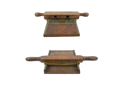 Lot 168 - Two Victorian mahogany and brass pill makers.