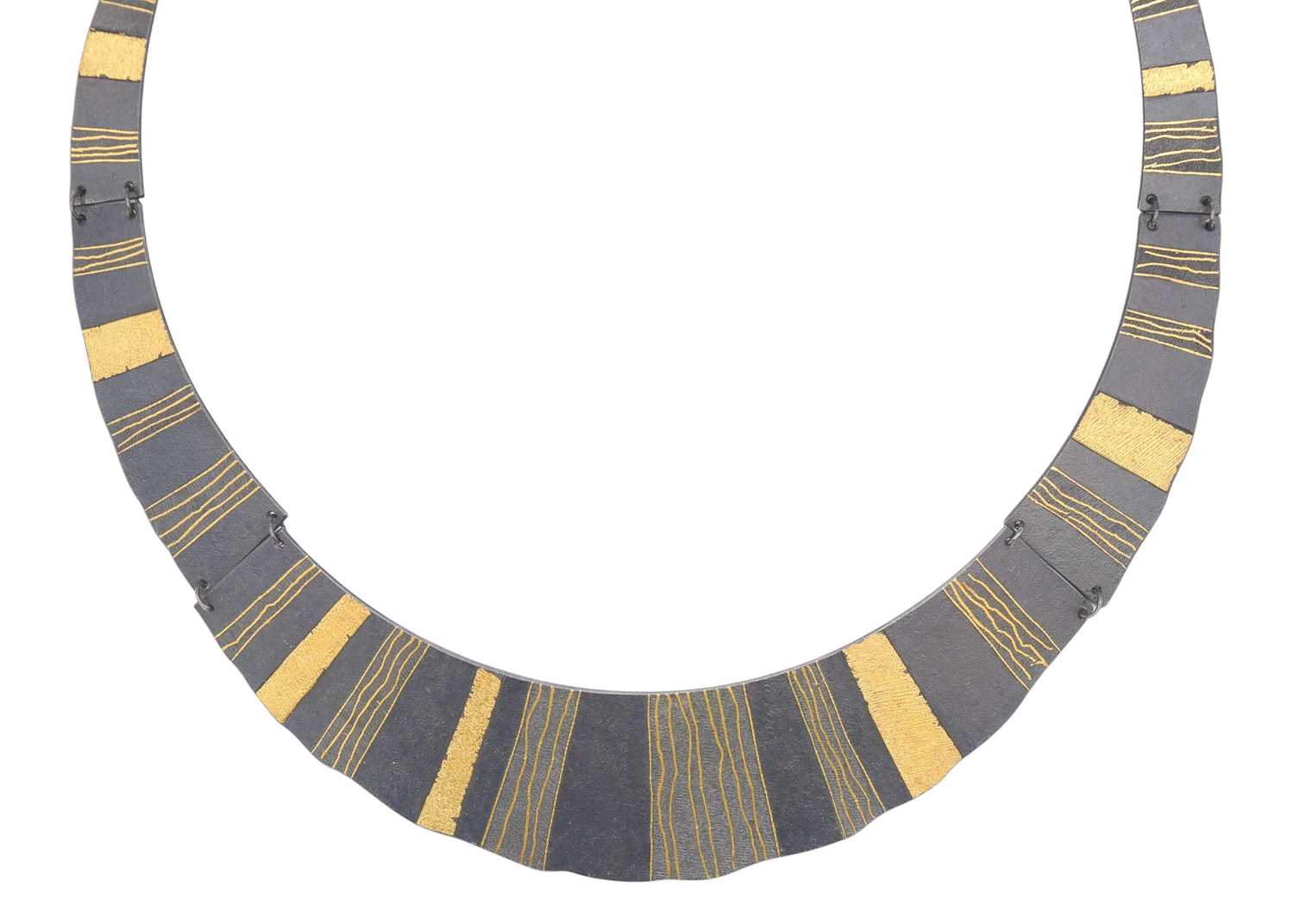 Lot 494 - Of graduated form, decorated with irregular...