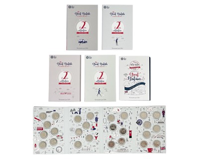 Lot 104 - GB Royal Mint - The Great British Coin Hunt £2 collection in four volumes.