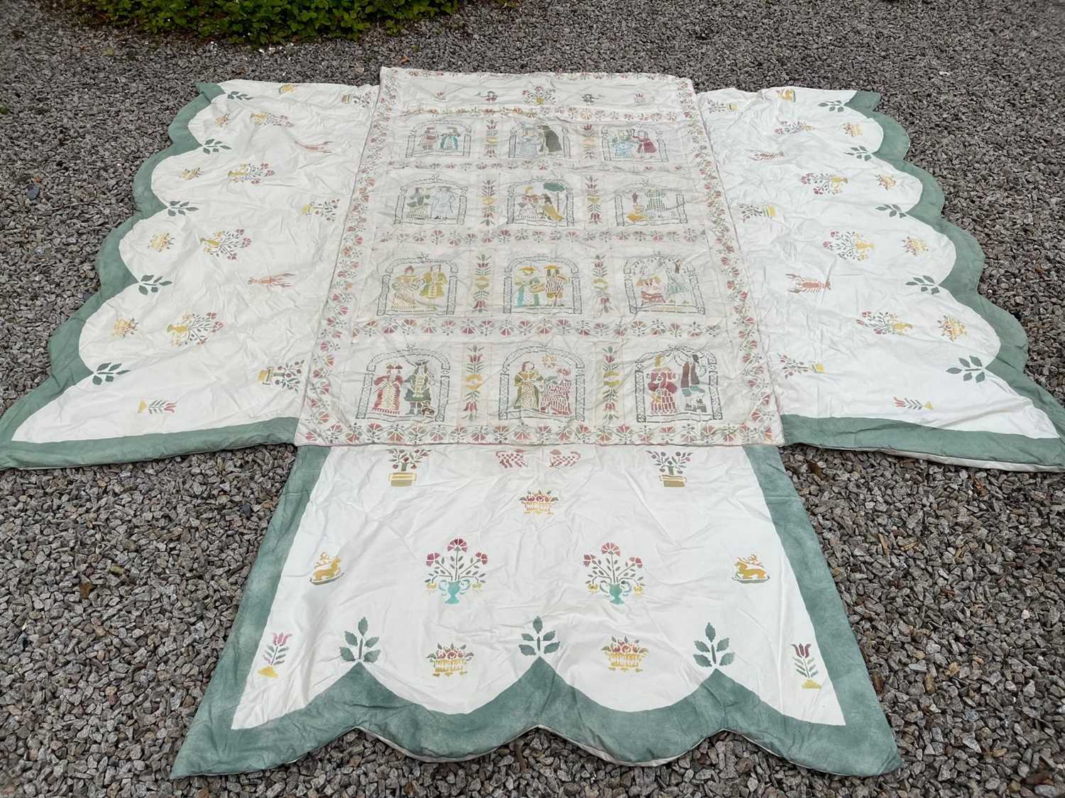 Lot 37 - Lyn Le Grice Calendar Bed Cover and Canopy