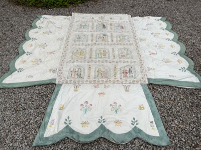 Lot 37 - Lyn Le Grice Calendar Bed Cover and Canopy