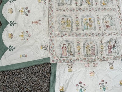 Lot 37 - Lyn Le Grice Calendar Bed Cover and Canopy