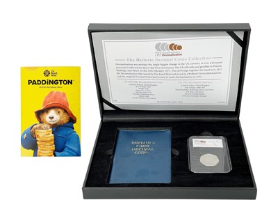 Lot 89 - GB - A cased 50th Anniversary of Decimalisation special issue 2021 50p and 1971 decimal coin pack set.