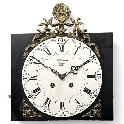 Lot 108 - A French clock face and movement, signed F....