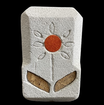 Lot 111 - A modern mixed-media lamp base carved from...