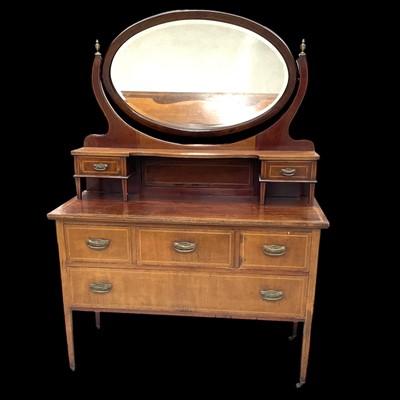 Lot 110 - An Edwardian Dressing Table. The Piece...