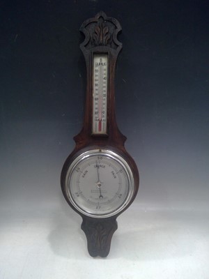Lot 114 - A Banjo Barometer. B.H. Worden & Co, Plymouth...