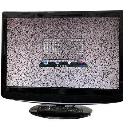 Lot 128 - An LG 22" TV with a built-in DVD player.