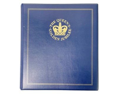 Lot 26 - Westminster Mint - A Queen Elizabeth II Golden Jubilee Luxury silver proof Coin Cover album.