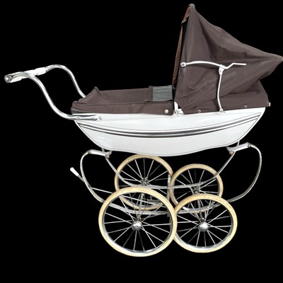 Lot 173 - A Vintage Silver Cross Pram.