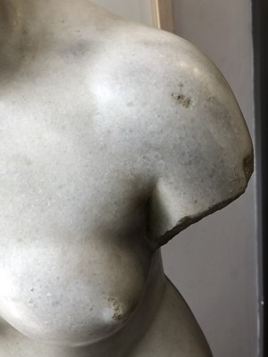 Lot 313 - An Italian Grand Tour marble torso, after the...