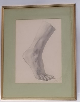 Lot 184 - Madge SCATTERGOOD (XX) Foot Study, graphite on...