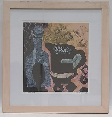 Lot 195 - Sue TEMPLEMAN (1947), Bottle & Jug Blue,...