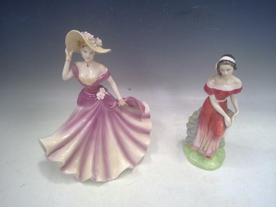 Lot 207 - Coalport and Royal Doulton Figures. Helena and...