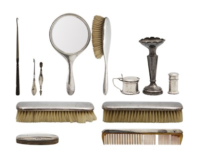 Lot 180 - A selection of hallmarked silver items.