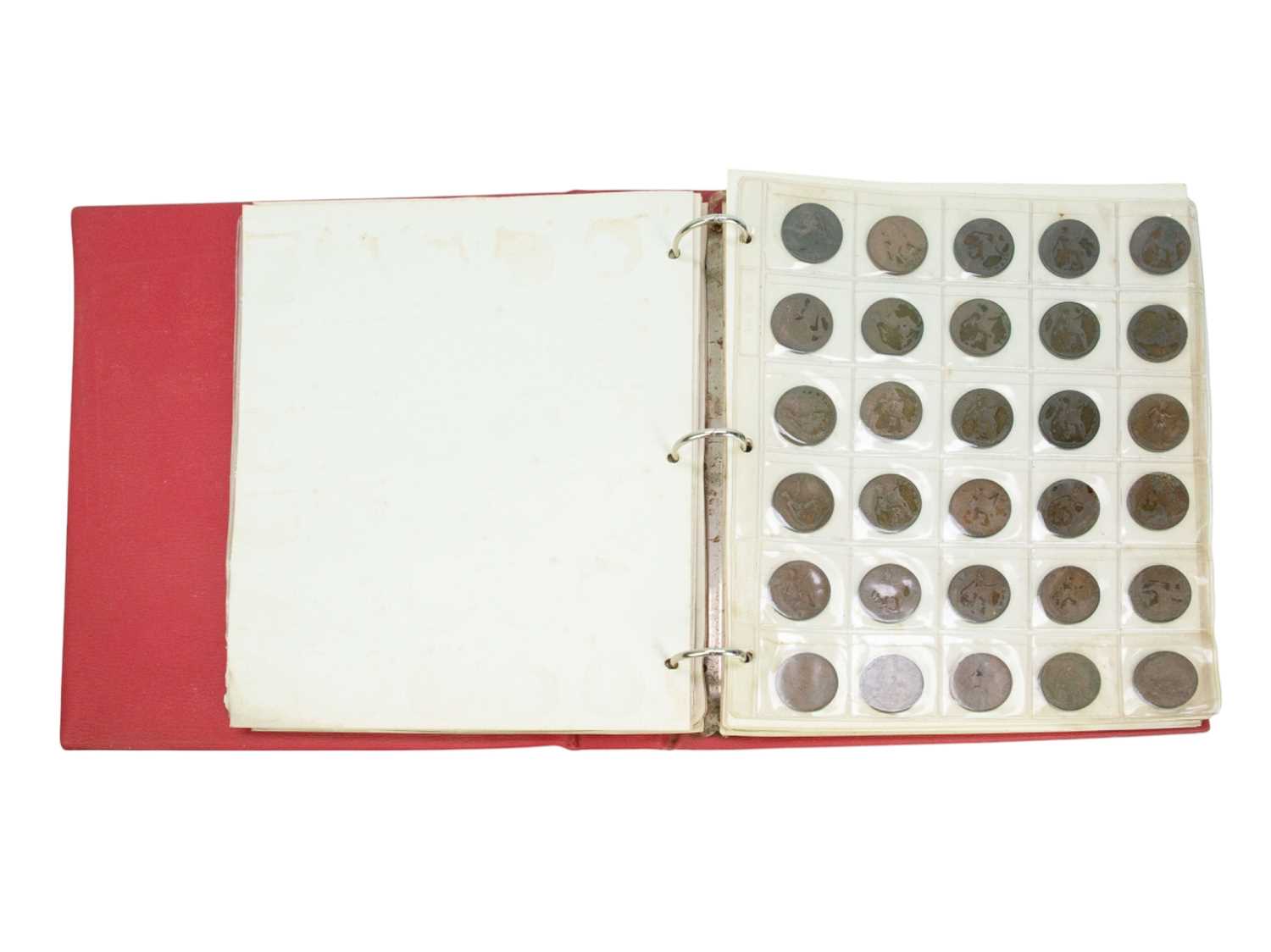 Lot 19 - Red Great Britain Coin Album.