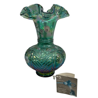 Lot 289 - A Fenton 95th anniversary handpainted frill...