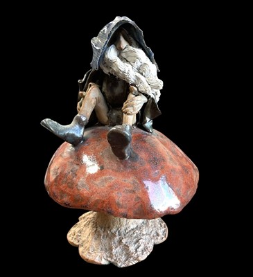 Lot 38 - A mystical figure of a wizard, possibly by...