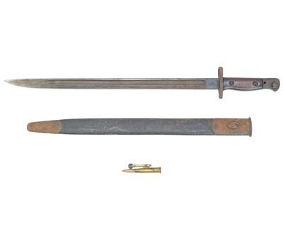 Lot 276 - An Anderson 1907 pattern bayonet and scabbard.