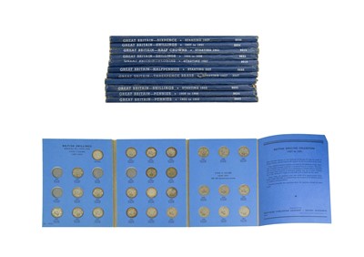 Lot 159 - Great Britain Coinage in Whitman Folders x11.
